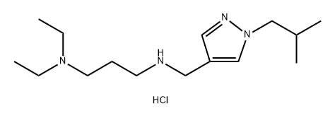 N,N-diethyl-N'-[(1-isobutyl-1H-pyrazol-4-yl)methyl]propane-1,3-diamine Structure