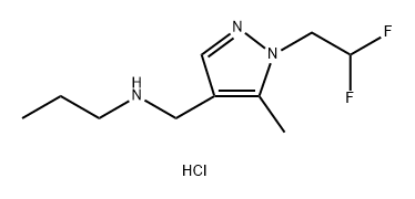 {[1-(2,2-difluoroethyl)-5-methyl-1H-pyrazol-4-yl]methyl}propylamine Structure