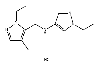 1-ethyl-N-[(1-ethyl-4-methyl-1H-pyrazol-5-yl)methyl]-5-methyl-1H-pyrazol-4-amine Structure