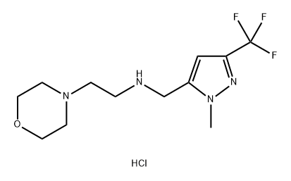 {[1-methyl-3-(trifluoromethyl)-1H-pyrazol-5-yl]methyl}(2-morpholin-4-ylethyl)amine Structure