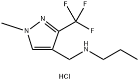 {[1-methyl-3-(trifluoromethyl)-1H-pyrazol-4-yl]methyl}propylamine Structure