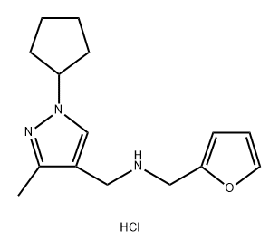 1-(1-cyclopentyl-3-methyl-1H-pyrazol-4-yl)-N-(2-furylmethyl)methanamine Structure