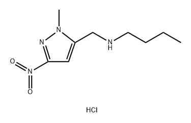 butyl[(1-methyl-3-nitro-1H-pyrazol-5-yl)methyl]amine Structure