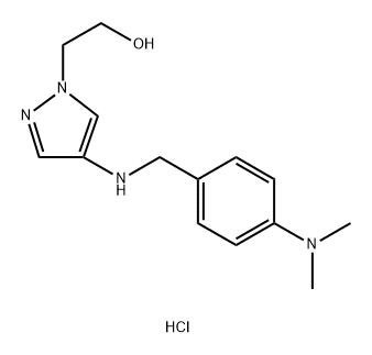 2-(4-{[4-(dimethylamino)benzyl]amino}-1H-pyrazol-1-yl)ethanol Structure