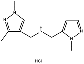 1-(1,3-dimethyl-1H-pyrazol-4-yl)-N-[(1-methyl-1H-pyrazol-5-yl)methyl]methanamine Structure