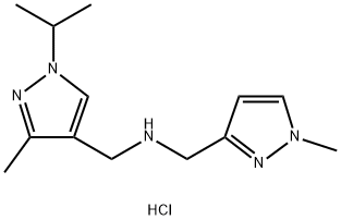 1-(1-isopropyl-3-methyl-1H-pyrazol-4-yl)-N-[(1-methyl-1H-pyrazol-3-yl)methyl]methanamine Structure