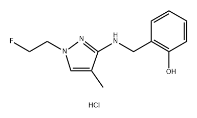 2-({[1-(2-fluoroethyl)-4-methyl-1H-pyrazol-3-yl]amino}methyl)phenol Structure