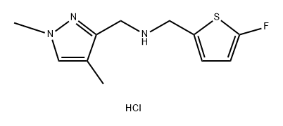 1-(1,4-dimethyl-1H-pyrazol-3-yl)-N-[(5-fluoro-2-thienyl)methyl]methanamine Structure