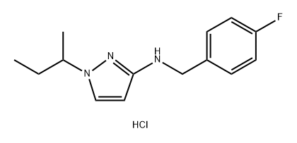 1-sec-butyl-N-(4-fluorobenzyl)-1H-pyrazol-3-amine Structure