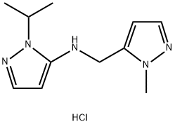 1-isopropyl-N-[(1-methyl-1H-pyrazol-5-yl)methyl]-1H-pyrazol-5-amine Structure