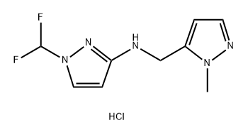 1-(difluoromethyl)-N-[(1-methyl-1H-pyrazol-5-yl)methyl]-1H-pyrazol-3-amine Structure