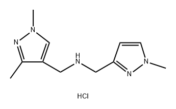 1-(1,3-dimethyl-1H-pyrazol-4-yl)-N-[(1-methyl-1H-pyrazol-3-yl)methyl]methanamine Structure