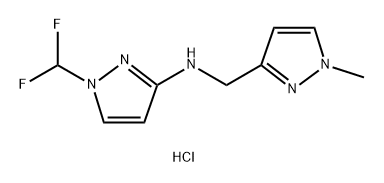 1-(difluoromethyl)-N-[(1-methyl-1H-pyrazol-3-yl)methyl]-1H-pyrazol-3-amine Structure