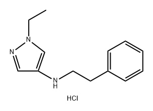 1-ethyl-N-(2-phenylethyl)-1H-pyrazol-4-amine Structure