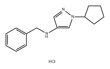 N-benzyl-1-cyclopentyl-1H-pyrazol-4-amine 구조식 이미지