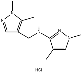 N-[(1,5-dimethyl-1H-pyrazol-4-yl)methyl]-1,4-dimethyl-1H-pyrazol-3-amine Structure