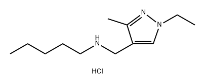 (1-ethyl-3-methyl-1H-pyrazol-4-yl)methyl]pentylamine Structure