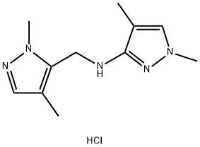 N-[(1,4-dimethyl-1H-pyrazol-5-yl)methyl]-1,4-dimethyl-1H-pyrazol-3-amine Structure