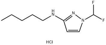 1-(difluoromethyl)-N-pentyl-1H-pyrazol-3-amine Structure