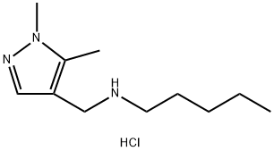 (1,5-dimethyl-1H-pyrazol-4-yl)methyl]pentylamine Structure