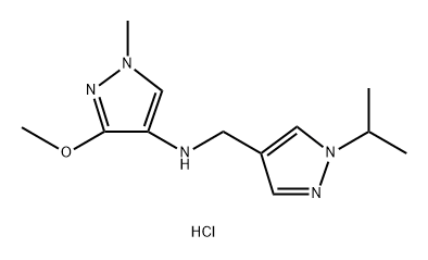 N-[(1-isopropyl-1H-pyrazol-4-yl)methyl]-3-methoxy-1-methyl-1H-pyrazol-4-amine Structure