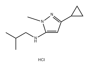 3-cyclopropyl-N-isobutyl-1-methyl-1H-pyrazol-5-amine Structure