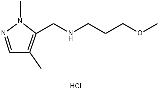 (1,4-dimethyl-1H-pyrazol-5-yl)methyl](3-methoxypropyl)amine Structure