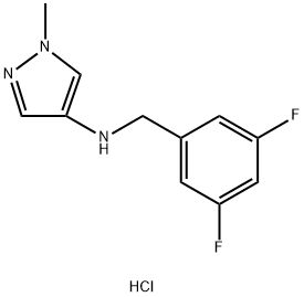 N-(3,5-difluorobenzyl)-1-methyl-1H-pyrazol-4-amine Structure