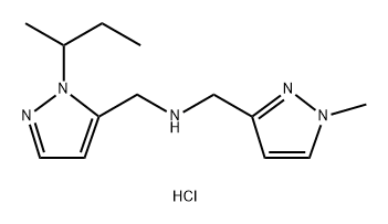 1-(1-sec-butyl-1H-pyrazol-5-yl)-N-[(1-methyl-1H-pyrazol-3-yl)methyl]methanamine Structure