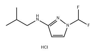 1-(difluoromethyl)-N-isobutyl-1H-pyrazol-3-amine Structure