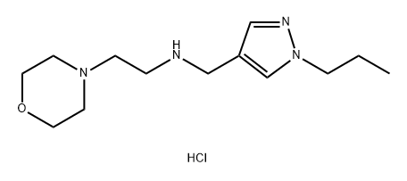 2-morpholin-4-yl-N-[(1-propyl-1H-pyrazol-4-yl)methyl]ethanamine Structure