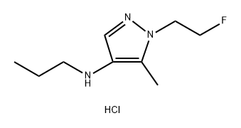 1-(2-fluoroethyl)-5-methyl-N-propyl-1H-pyrazol-4-amine Structure