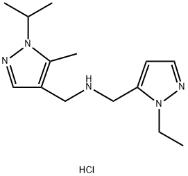 1-(1-ethyl-1H-pyrazol-5-yl)-N-[(1-isopropyl-5-methyl-1H-pyrazol-4-yl)methyl]methanamine Structure