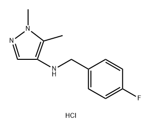 N-(4-fluorobenzyl)-1,5-dimethyl-1H-pyrazol-4-amine Structure