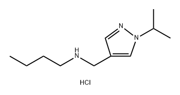 butyl[(1-isopropyl-1H-pyrazol-4-yl)methyl]amine Structure