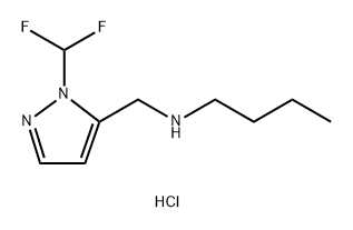 butyl{[1-(difluoromethyl)-1H-pyrazol-5-yl]methyl}amine Structure