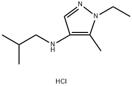 1-ethyl-N-isobutyl-5-methyl-1H-pyrazol-4-amine Structure