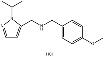 1-(1-isopropyl-1H-pyrazol-5-yl)-N-(4-methoxybenzyl)methanamine Structure