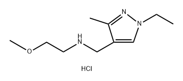 (1-ethyl-3-methyl-1H-pyrazol-4-yl)methyl](2-methoxyethyl)amine Structure