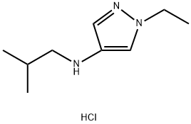 1-ethyl-N-isobutyl-1H-pyrazol-4-amine Structure