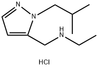 ethyl[(1-isobutyl-1H-pyrazol-5-yl)methyl]amine Structure