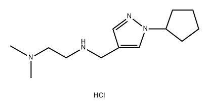 N'-[(1-cyclopentyl-1H-pyrazol-4-yl)methyl]-N,N-dimethylethane-1,2-diamine Structure