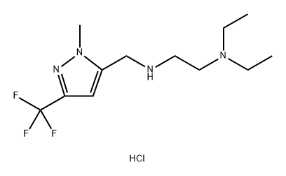 N,N-diethyl-N'-{[1-methyl-3-(trifluoromethyl)-1H-pyrazol-5-yl]methyl}ethane-1,2-diamine Structure