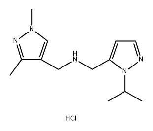 1-(1,3-dimethyl-1H-pyrazol-4-yl)-N-[(1-isopropyl-1H-pyrazol-5-yl)methyl]methanamine Structure