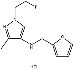 1-(2-fluoroethyl)-N-(2-furylmethyl)-3-methyl-1H-pyrazol-4-amine Structure