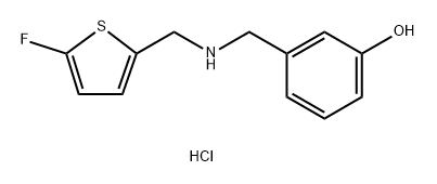 3-({[(5-fluoro-2-thienyl)methyl]amino}methyl)phenol Structure