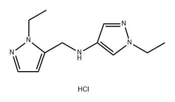 1-ethyl-N-[(1-ethyl-1H-pyrazol-5-yl)methyl]-1H-pyrazol-4-amine Structure