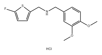 1-(3,4-dimethoxyphenyl)-N-[(5-fluoro-2-thienyl)methyl]methanamine Structure