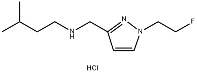 {[1-(2-fluoroethyl)-1H-pyrazol-3-yl]methyl}(3-methylbutyl)amine Structure