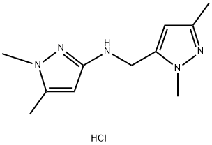 N-[(1,3-dimethyl-1H-pyrazol-5-yl)methyl]-1,5-dimethyl-1H-pyrazol-3-amine Structure